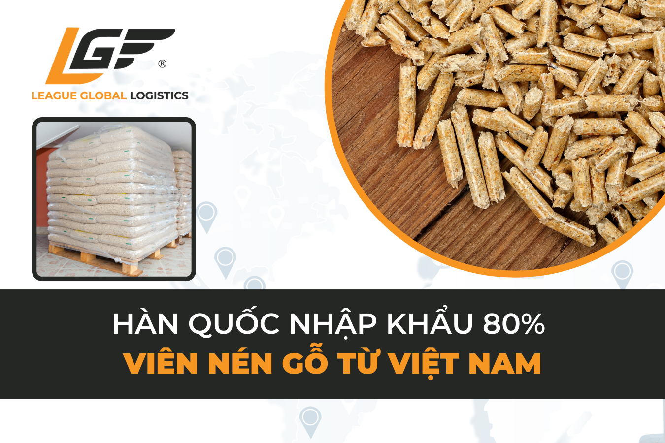Việt Nam là thị trường nhập khẩu viên nén gỗ quan trọng của Hàn Quốc